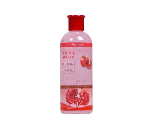 Тонер для лица FarmStay Visible Difference Moisture Toner Pomegranate Антивозрастной тонер для повышения упругости лица с экстрактом граната