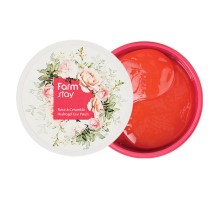 Гидрогелевые патчи с экстрактом розы и керамидами FarmStay Rose & Ceramide Hydrogel Eye Patch