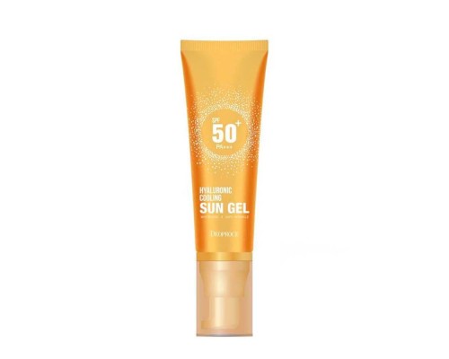 Освежающий солнцезащитный крем Deoproce Hyaluronic Cooling Sun Gel SPF 50+ PA+++