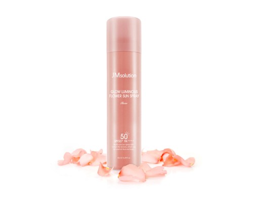 Спрей солнцезащитный с экстрактом розы JMSOLUTION Glow Luminous Flower Sun Sprey Rose 180 мл