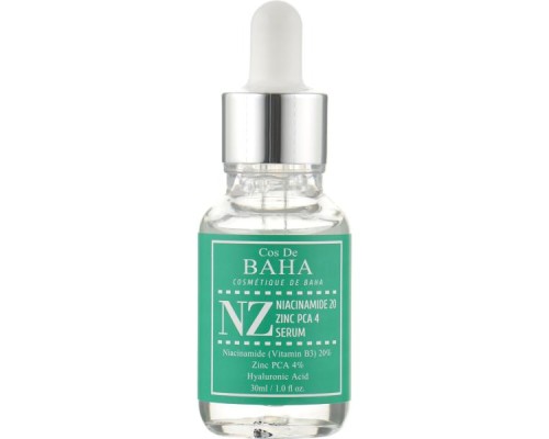 Балансирующая сыворотка с ниацинамидом и цинком Cos De Baha NZ Niacinamide 20% Zinc PCA 4% Serum