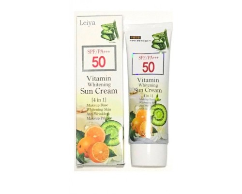 Солнцезащитный крем для лица Leiya Vitamin Whitening Sun Cream