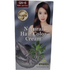 BOSNIC Natural Hair Color Cream GN-6 Middle Light brown светло-каштановый 100 мл