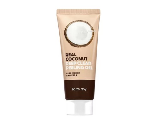 Пилинг-скатка для лица FarmStay Real Coconut Deep Clear Peeling Gel