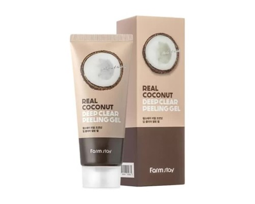 Пилинг-скатка для лица FarmStay Real Coconut Deep Clear Peeling Gel